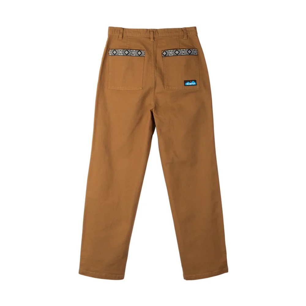 Kavu Tan Chinos with Patterned Pockets
